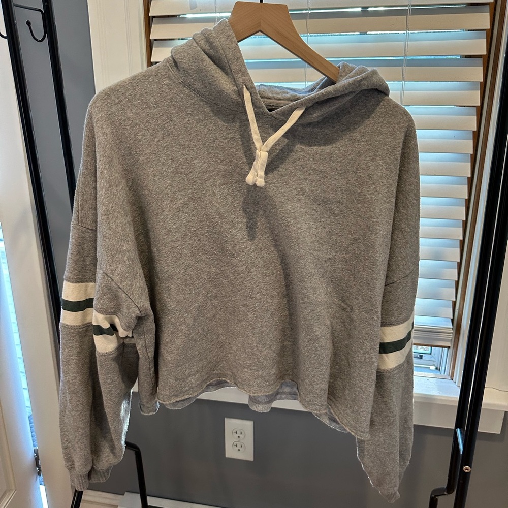 AE varsity cropped hoodie